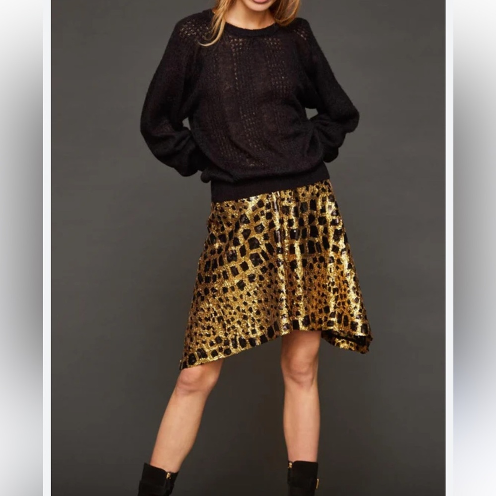 New with tags antik batik baguy sequin skirt xs